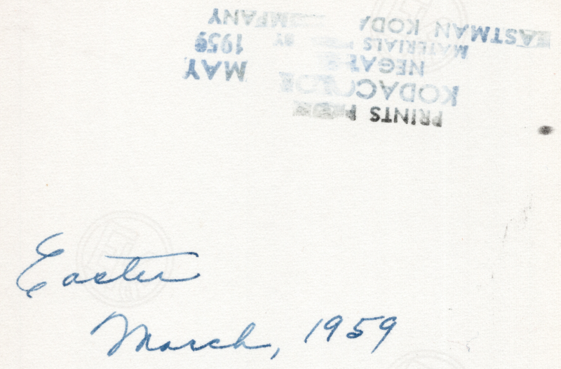 "Easter, March, 1959"