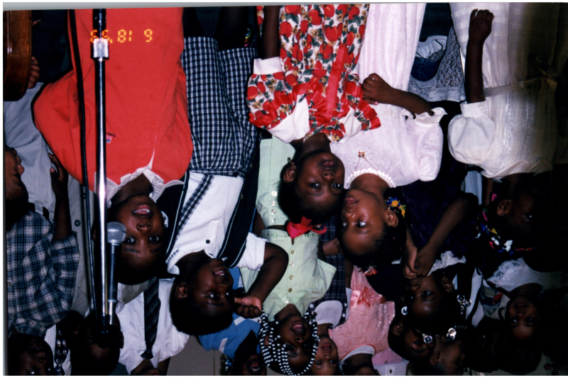 Children sing together