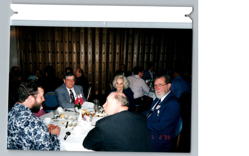 A group dines together