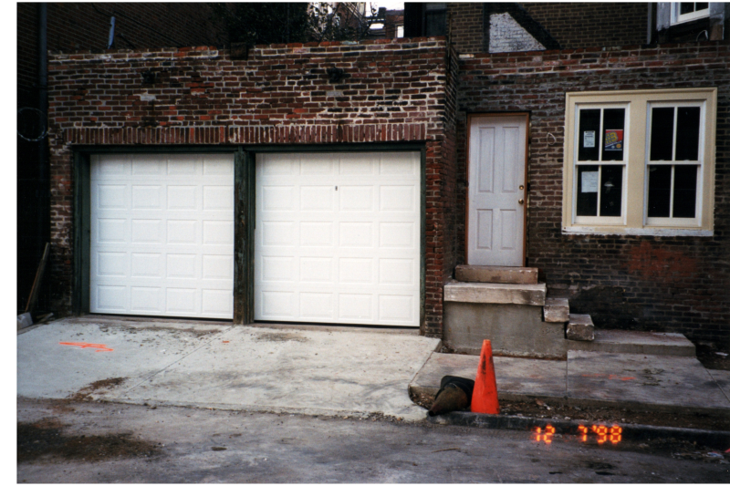 Parsonnage exterior during construction
