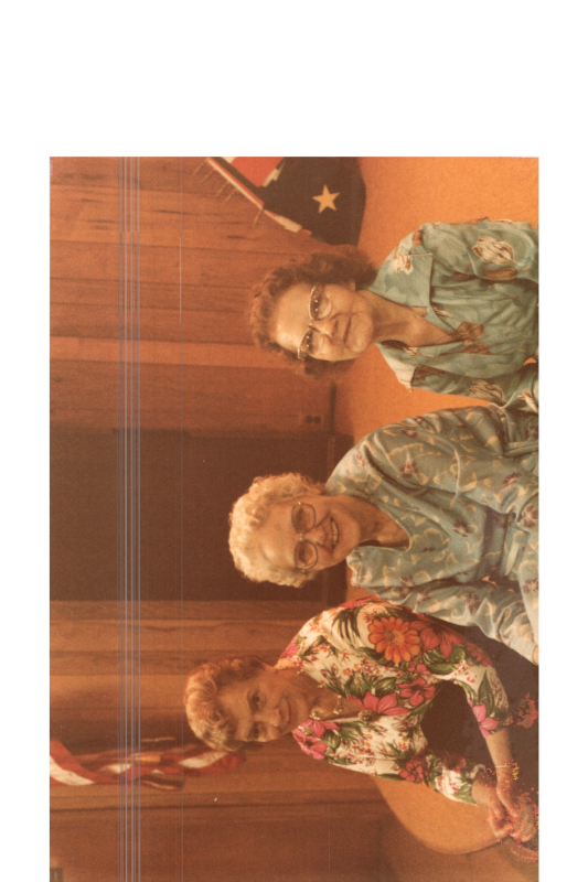 Three women sit together