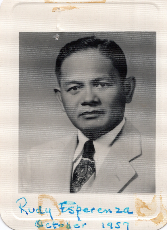 Portrait of Rudy Esparanza of Manila in the Philippines