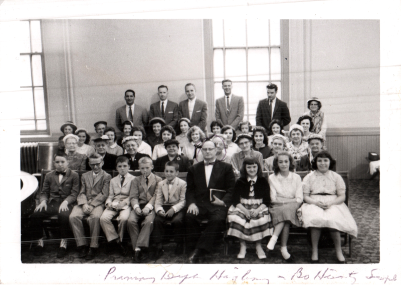 Portrait of a group of children and adults
