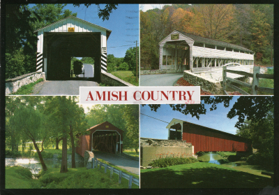 Postcard image of Amish Country in PA
