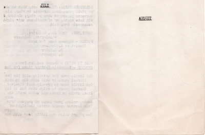 July and August (blank)